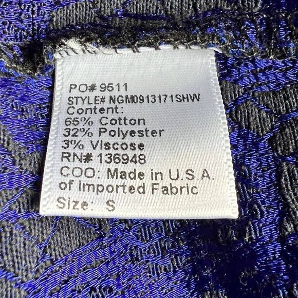 Nasty Gal Cobalt Blue/Black Lace High Waist Shorts Size S - Picture 5 of 7